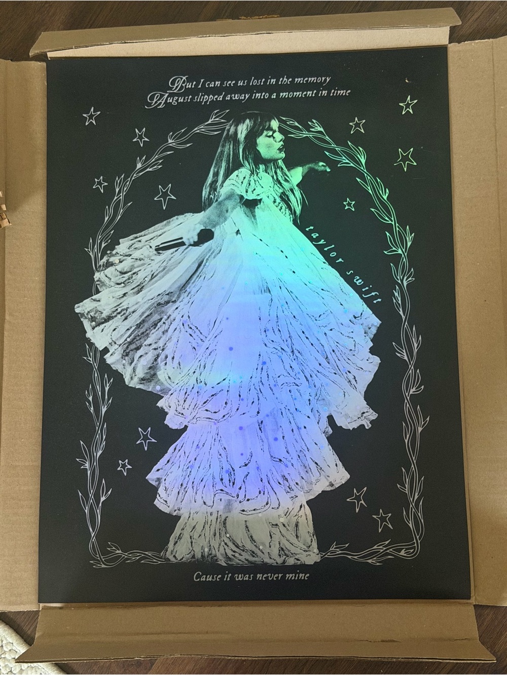 NEW Taylor Swift Folklore Twirling Foil Lithograph Poster Holo Foil 18"x24"in